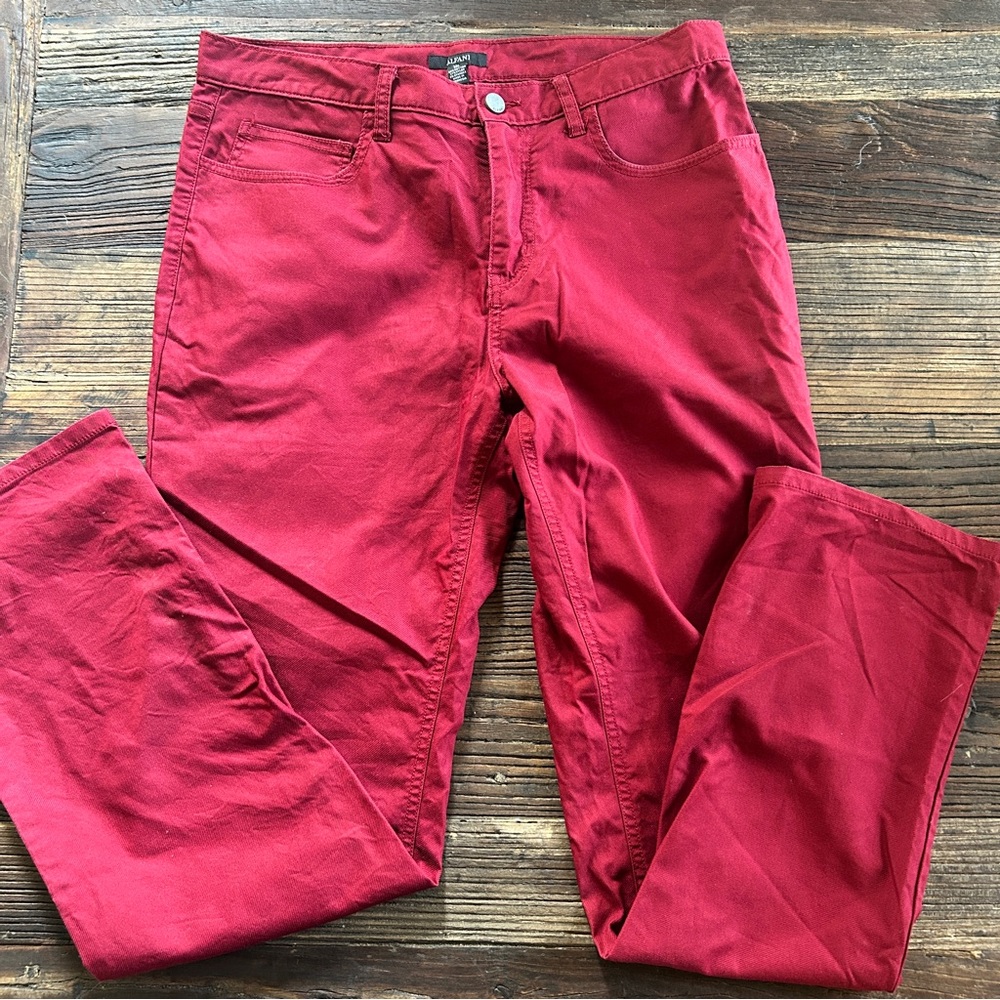 Alfani | Deep Red Jeans 32 Long
